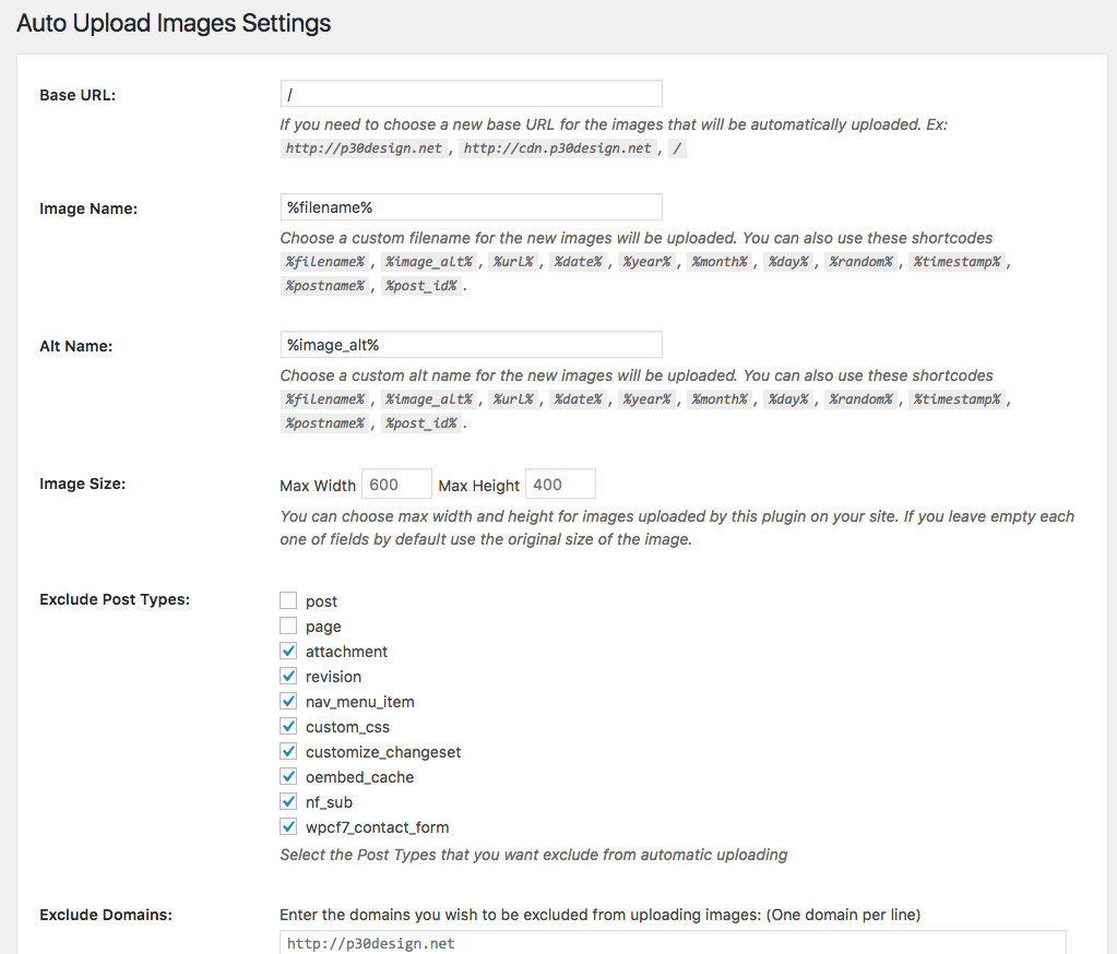 Auto Upload Images Plugin