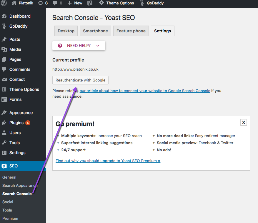 Yoast and Search Console